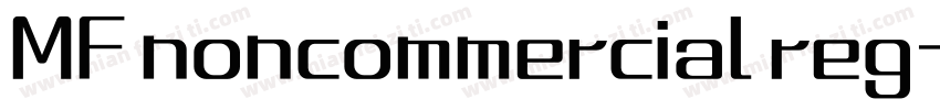 MF noncommercial reg字体转换
